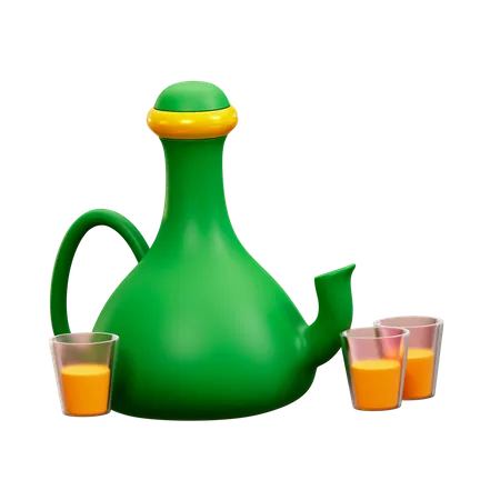 Teapot  3D Illustration