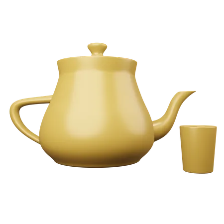 Teapot  3D Illustration