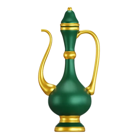 Ramadan Teapot 3 D Illustration 3D Icon