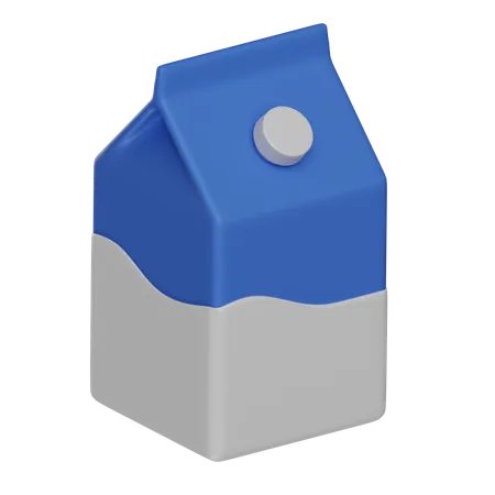3 D Milk Carton Illustration 3D Icon