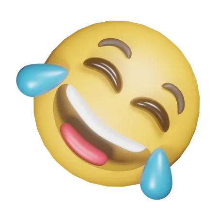 Tears Of Joy Emoji  3D Icon