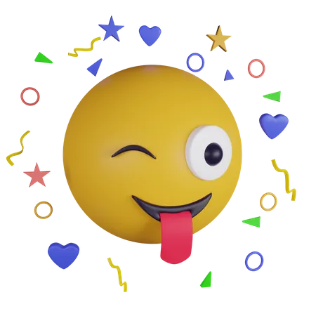 Teasing emoji  3D Icon