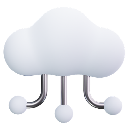Tech Cloud  3D Icon