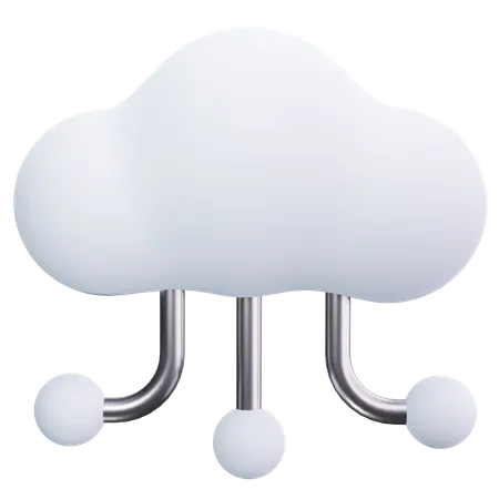 Tech Cloud  3D Icon