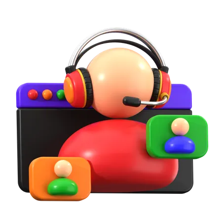 Tech Support  3D Icon
