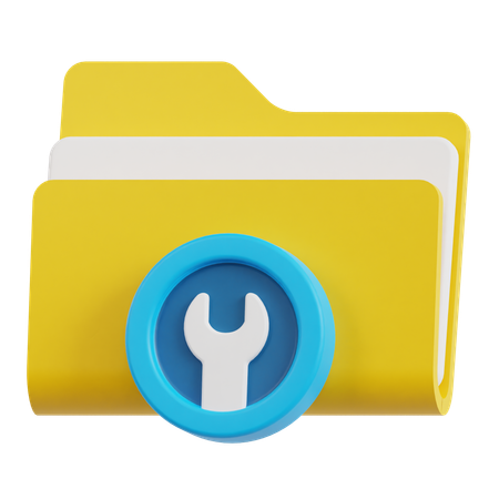 Tech Support Folder  3D Icon