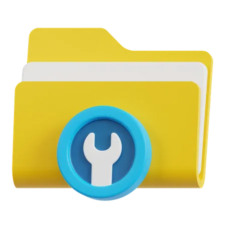 Tech Support Folder  3D Icon