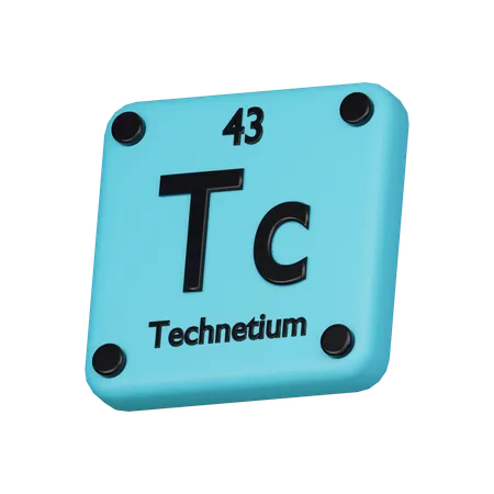 Technetium Element 3 D Icon 3D Icon