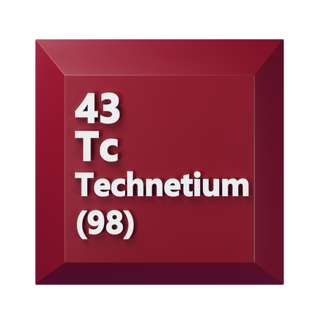 Technetium  3D Icon