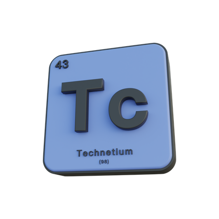 Technetium  3D Illustration