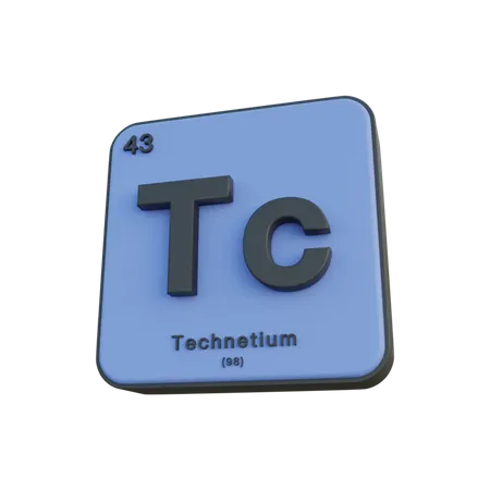 Technetium  3D Illustration