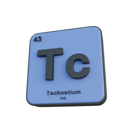 Technetium 3D Illustration