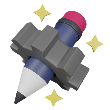 Technical Pencil  3D Icon