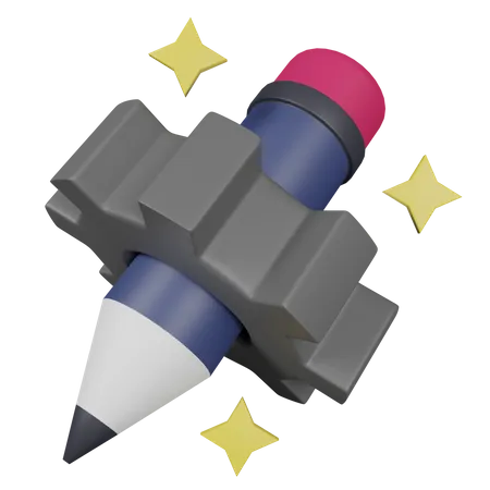 Technical Pencil  3D Icon