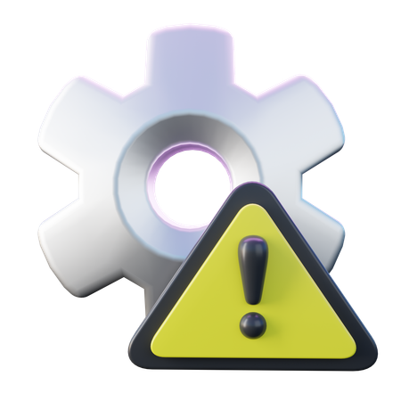Technical Problem Alert  3D Icon