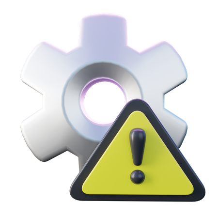 Technical Problem Alert  3D Icon