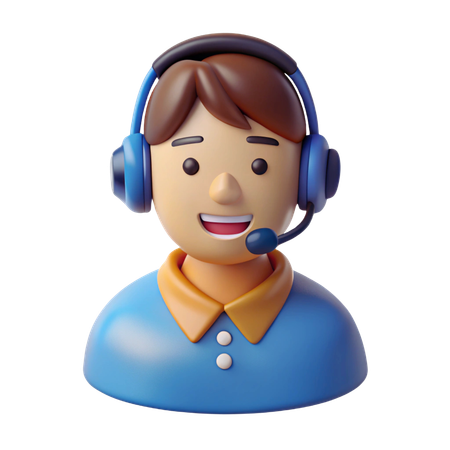 Technical Support Avatar  3D Icon