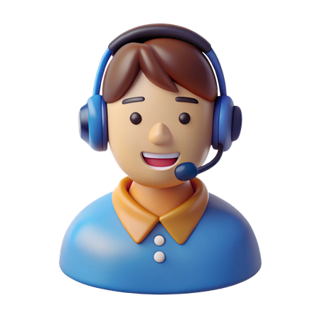 Technical Support Avatar  3D Icon