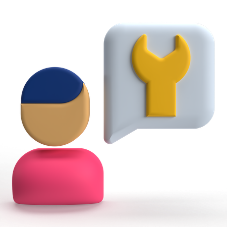 Technischer Support  3D Icon