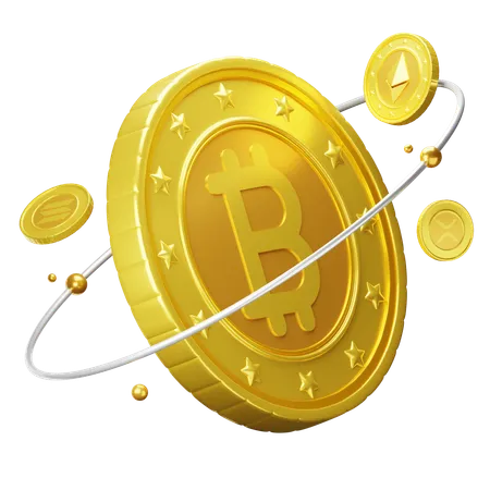 Technologie Bitcoin  3D Icon