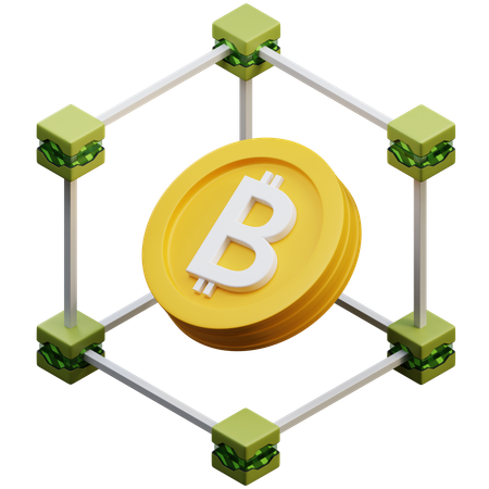Technologie Blockchain  3D Icon