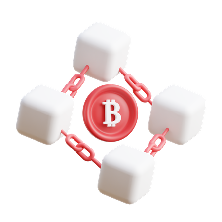 Technologie Blockchain  3D Icon