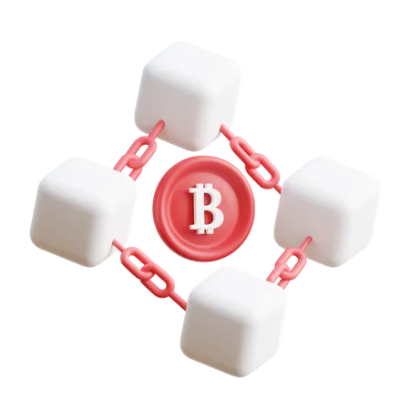 Technologie Blockchain  3D Icon
