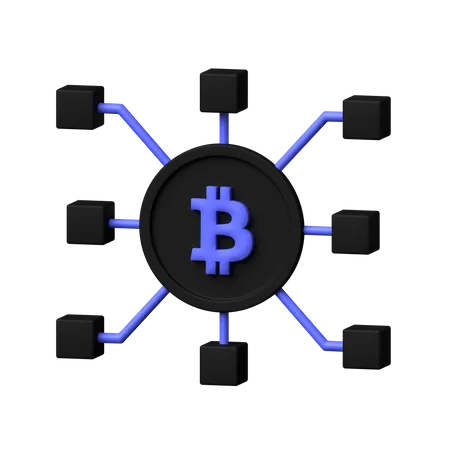 Technologie Blockchain  3D Icon