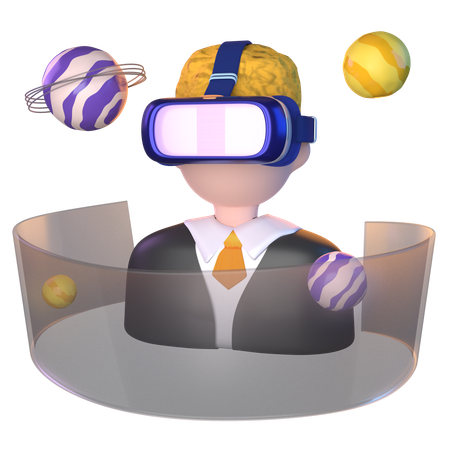 Technologie de réalité virtuelle  3D Icon