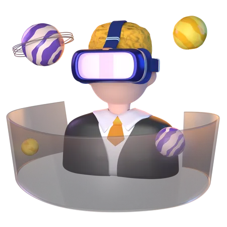 Technologie de réalité virtuelle  3D Icon