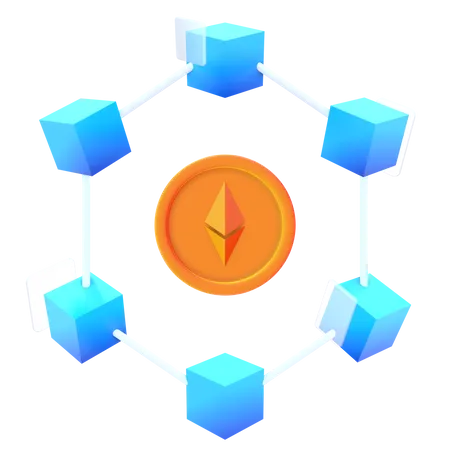 Technologie Ethereum  3D Icon