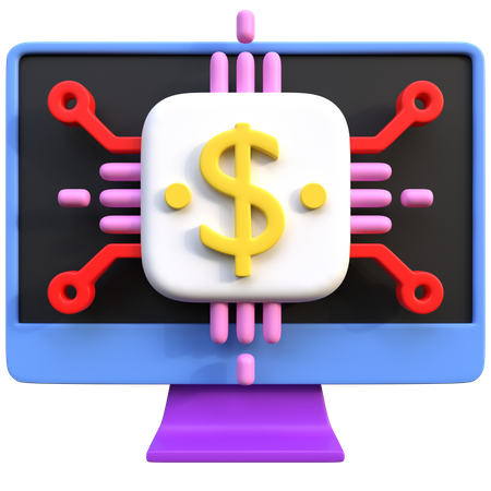 Technologie financière  3D Icon