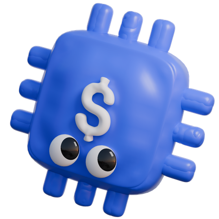 Technologie financière  3D Icon