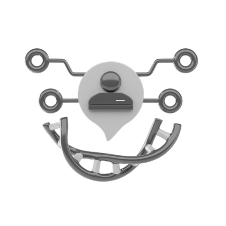 Technologie génétique  3D Icon
