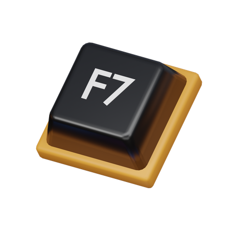 Tecla f7  3D Icon