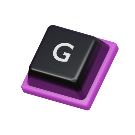 Tecla g  3D Icon