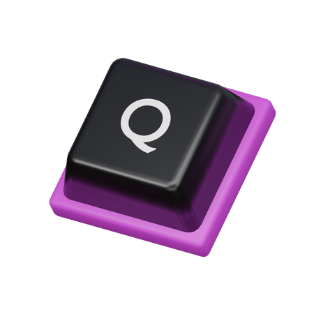 Tecla q  3D Icon