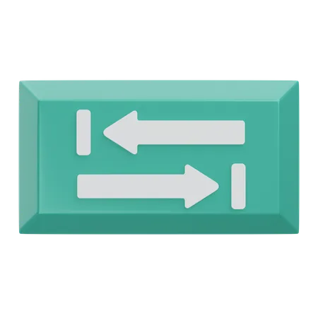 Tecla de tabulación tecla del teclado  3D Icon