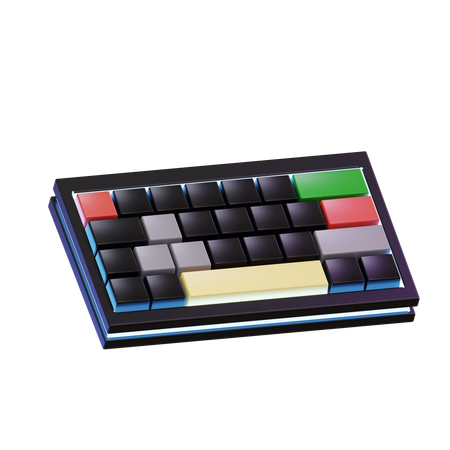 Teclado  3D Icon