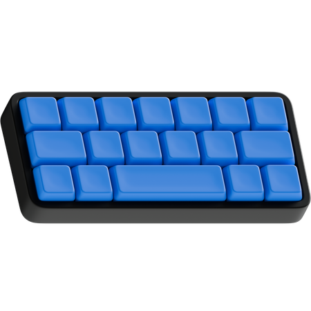 Teclado  3D Icon