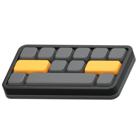 Teclado  3D Icon