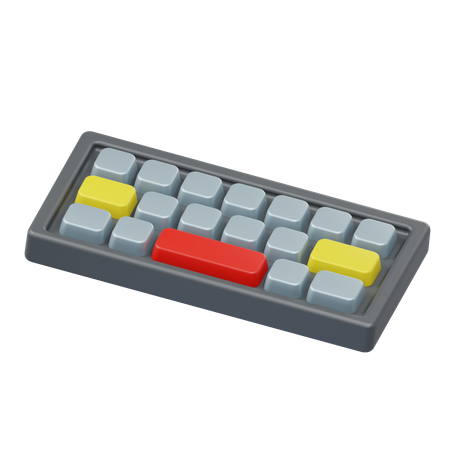 Teclado  3D Icon