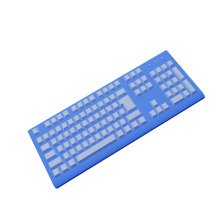 Teclado  3D Illustration