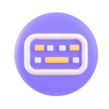 Teclado  3D Icon