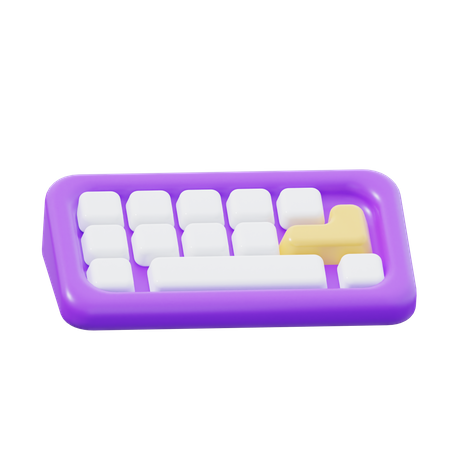 Teclado  3D Icon