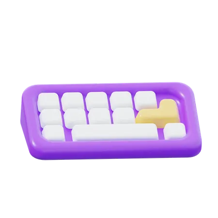 Teclado  3D Icon