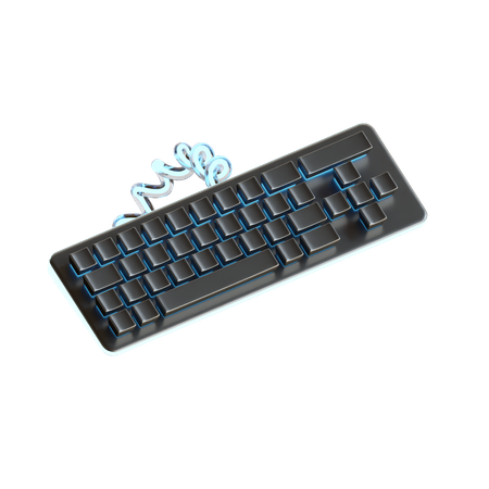 Teclado  3D Icon