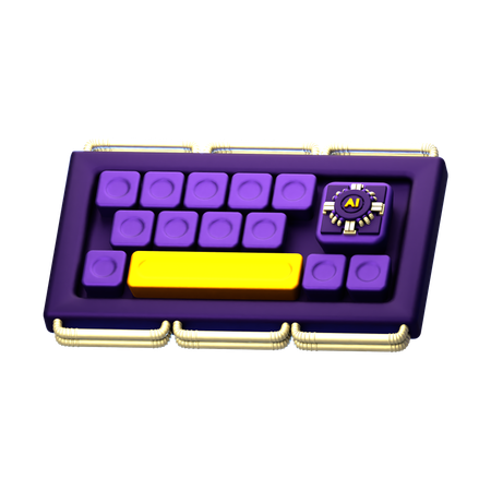 Teclado ai  3D Icon