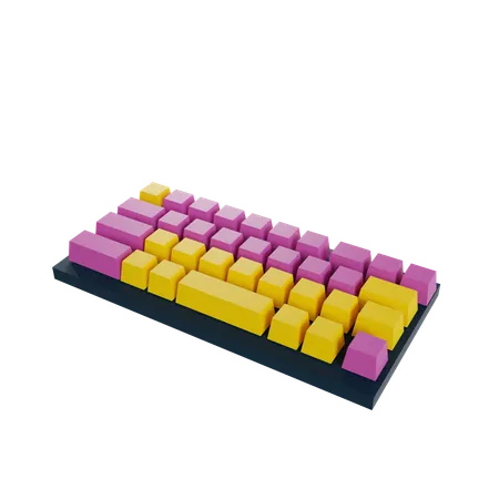 Teclado  3D Icon