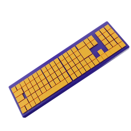 Teclado  3D Icon